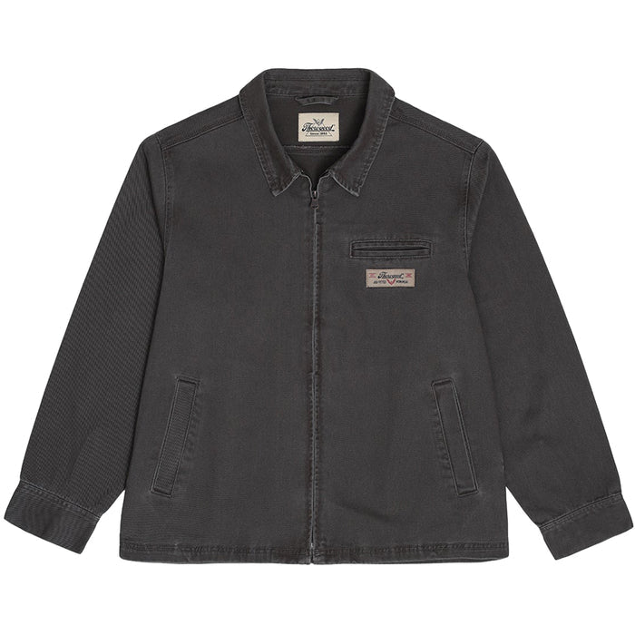 Thorogood Men's Washed Canvas Outerwear Station Jacket Jackets & Coats Thorogood Vintage Steel 2XL Reg