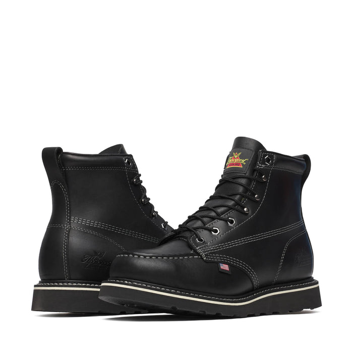 Thorogood Midnight Series 6" Black Moc Toe Boot 814-6206 - Ironworkergear
