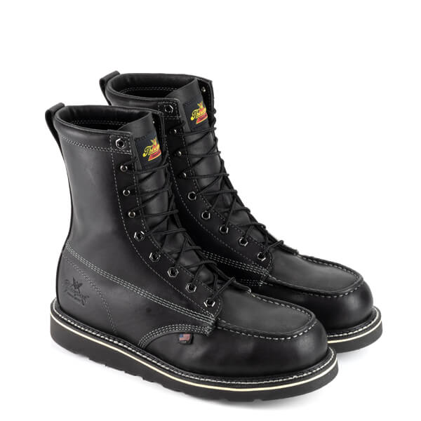 Thorogood Midnight Series 8 Black Moc Safety Toe Boot 804-6208 - Ironworkergear