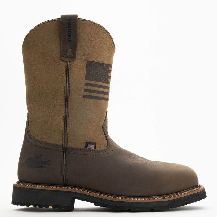 Thorogood Western Work – Waterproof Crazy Horse/Tan – 11″ Safety Toe #804-4338 - Ironworkergear