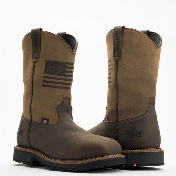 Thorogood Western Work – Waterproof Crazy Horse/Tan – 11″ Safety Toe #804-4338 - Ironworkergear