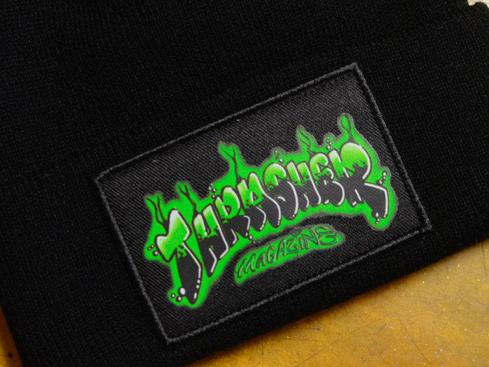 Thrasher Airbrush Patch Beanie - Black