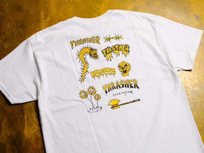 Thrasher Barbarian T-Shirt - White