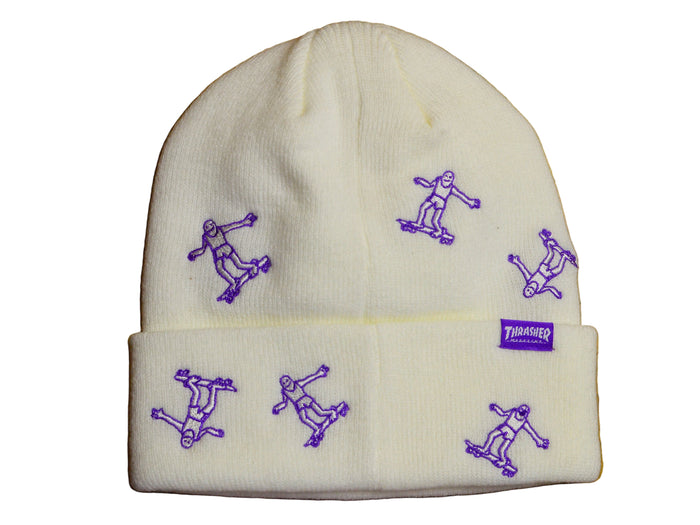 Thrasher Gonz Pattern Beanie - White