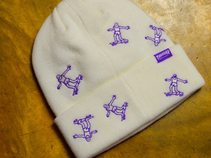 Thrasher Gonz Pattern Beanie - White