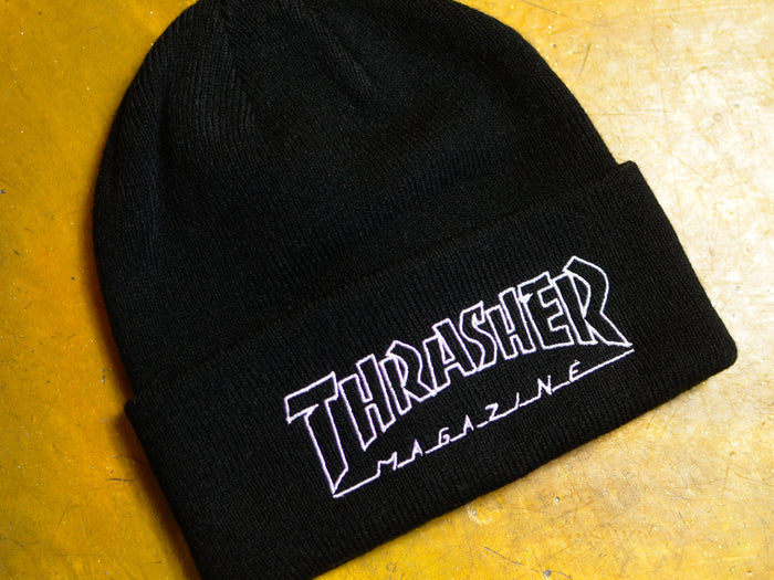 Thrasher Outlined Logo Beanie - Black