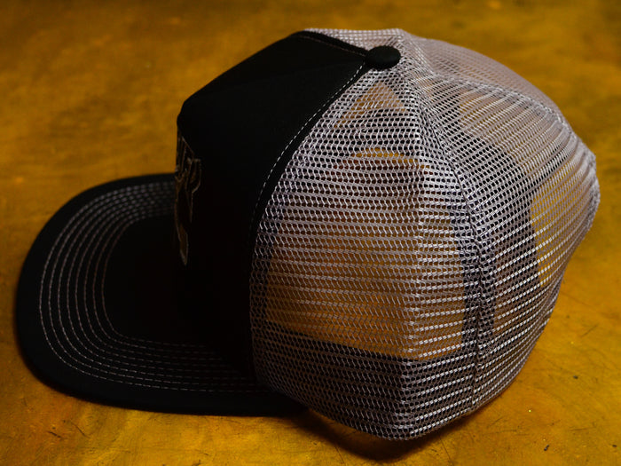 Thrasher Skategoat Embroidered Mesh Cap - Black / Grey