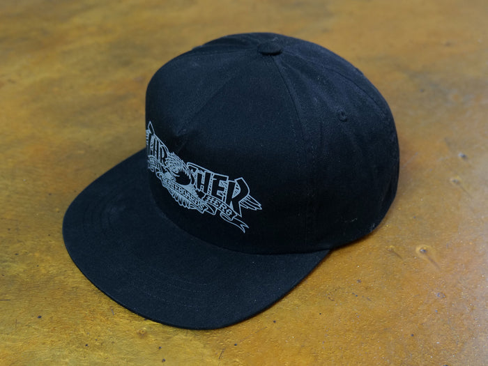 Thrasher x Antihero Mag Banner Snapback Cap - Black