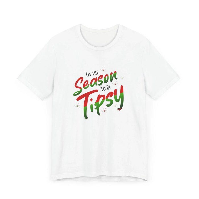 ✨ 'Tis the Season to be Tipsy 🎄 Unisex Jersey Tee 🎉 - Whippie's