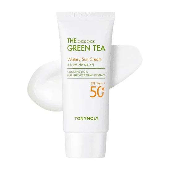 [TONYMOLY] The Chok Chok Green Tea Watery Sun Cream SPF 50+ PA+++ (1+1) 50ml*2EA - Ballagrio