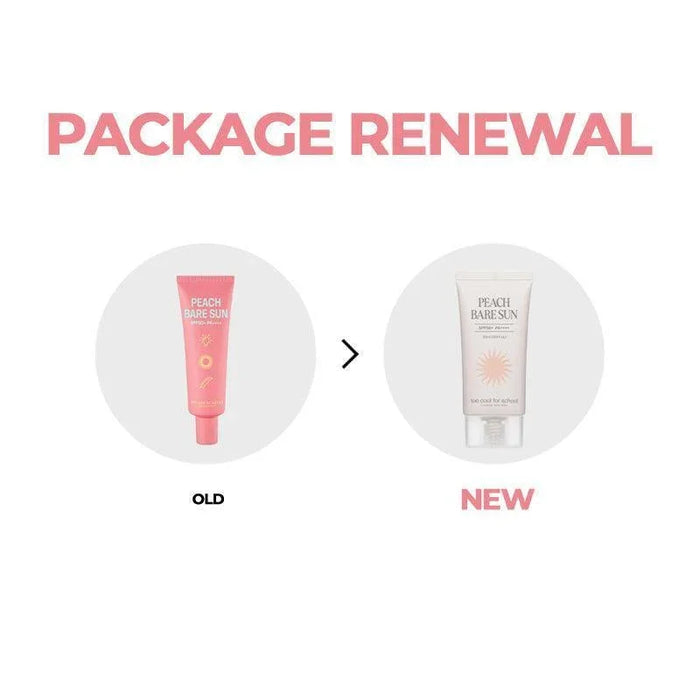 [too cool for school] Peach Bare Sun SPF 50+ PA++++ 50ml - Ballagrio