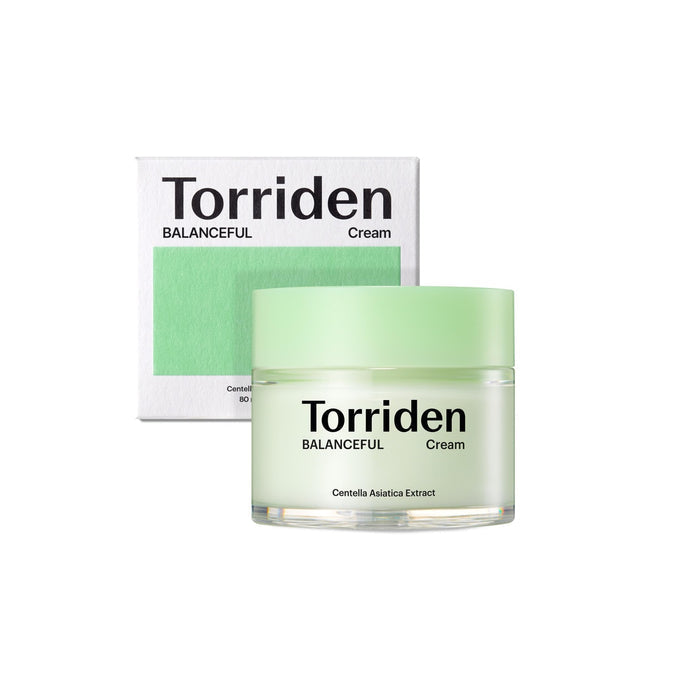 TORRIDEN Balanceful Cica Cream is formulated with the powerful 5D Cica Complex, featuring five derivatives of Centella Asiatica: Asiatic Acid, Madecassic Acid, Asiaticoside, Madecassoside, and Centella Asiatica Extract. This complex works to soothe and calm sensitive skin while promoting skin repair. Enriched with Panthenol, Allantoin, and Hydrolyzed Hyaluronic Acid, the cream provides deep hydration and strengthens the skin barrier. Its lightweight texture absorbs quickly, making it ideal for s