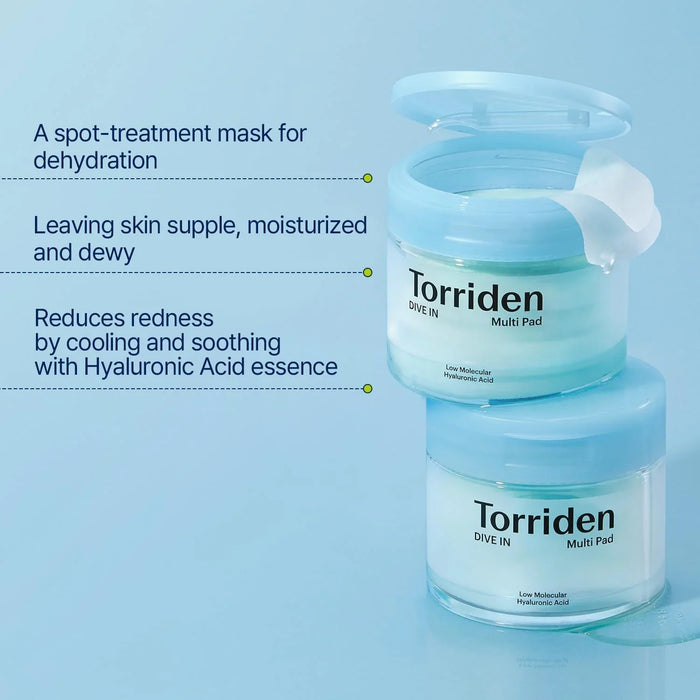 [Torriden] DIVE-IN Low Molecule Hyaluronic Acid Multi Pad 160ml 80EA Torriden