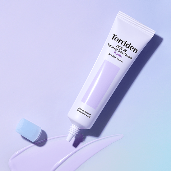 [Torriden] DIVE-IN Purple Tone Up Sun Cream SPF 50+ PA++++ 60ml - Ballagrio