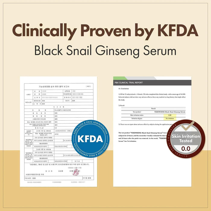 [TOSOWOONG] Black Snail Ginseng Serum 30ml - Ballagrio