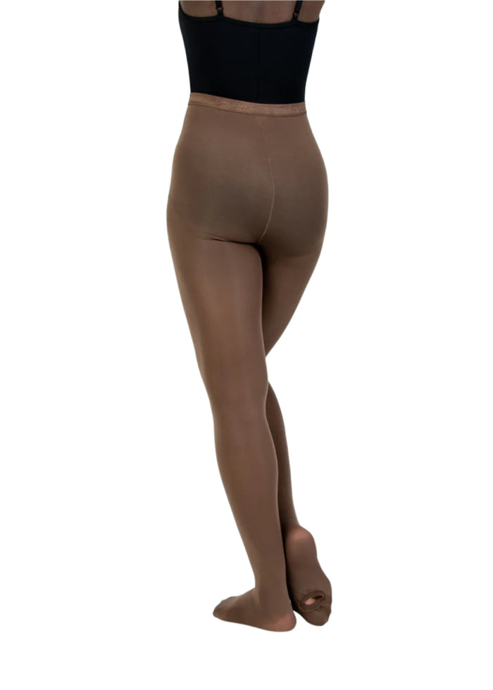 Body Wrappers girls convertible tights in brown