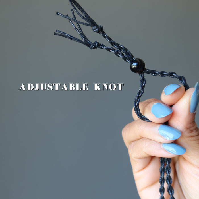 tree agate macrame necklace