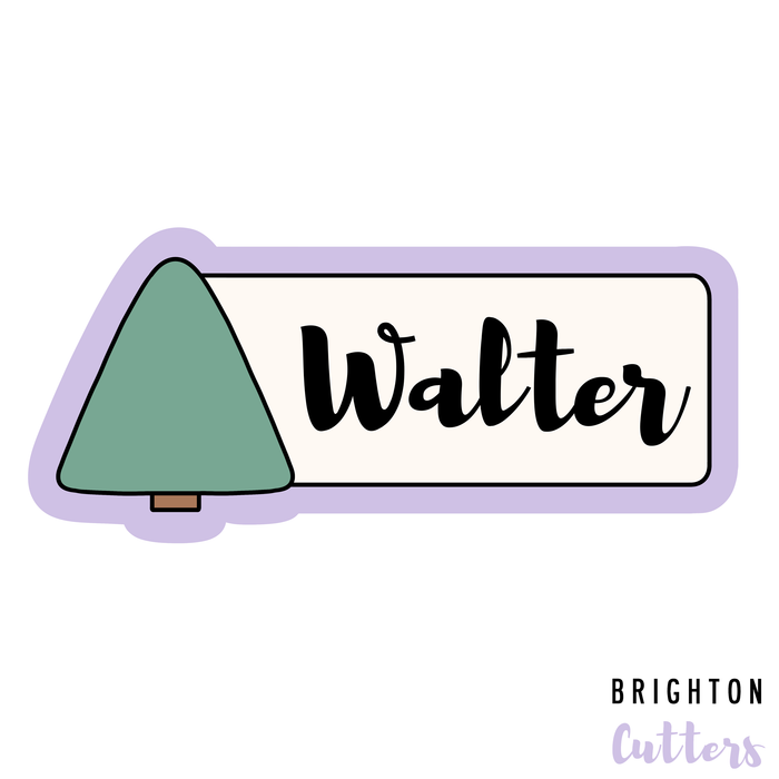 Tree Name Plaque Cookie Cutter