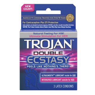 Trojan double ecstasy condom