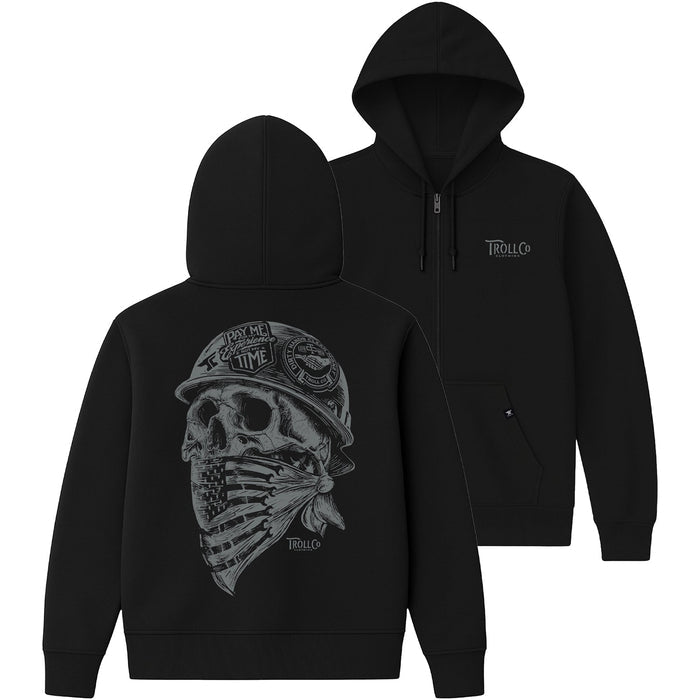 Troll Co. Men's Headstrong Zip Hoodie Sweatshirts & Hoodies Troll Co. Black 2XL Reg