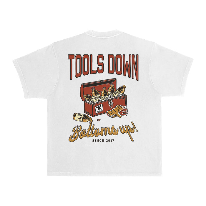 Troll Co. Men's Tools Down Heavyweight Pigment Dye T-Shirt T-Shirts Troll Co.