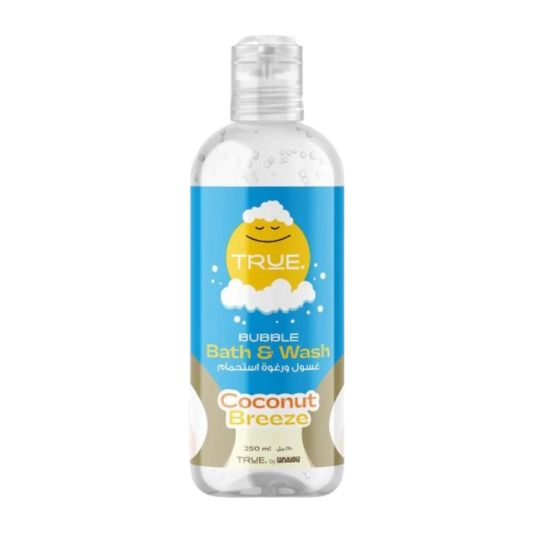 True By Lanalou Coconut Breeze Bubble Bath & Wash Gel 250Ml
