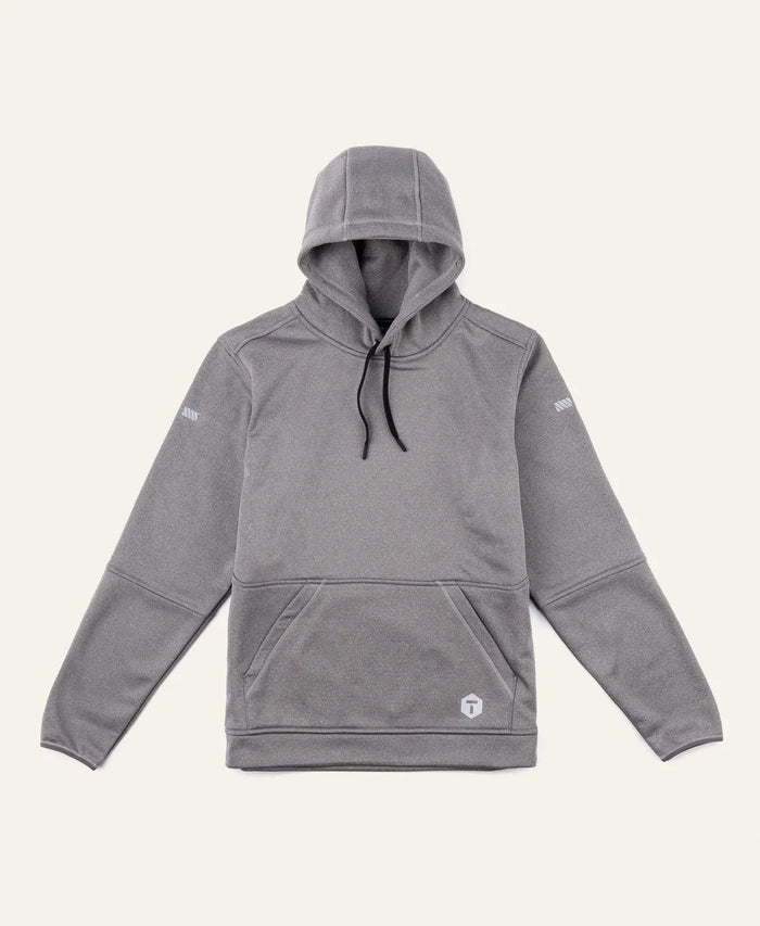 TRUEWERK Men's M2 Grid Pullover Lighweight Hoodie Sweatshirts & Hoodies TRUEWERK Heathered Grey 2XL Reg