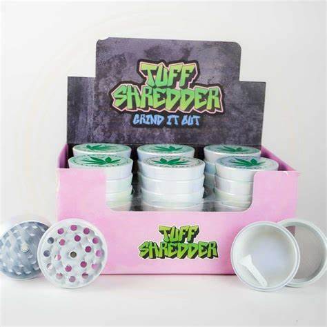 TUFF SHREDDER WHITE PLANT GRINDER | 12 CT