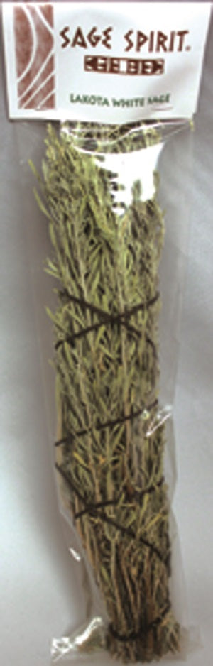 Turquoise Cloud  - Lakota White Sage Wand, Jumbo 14"-15"