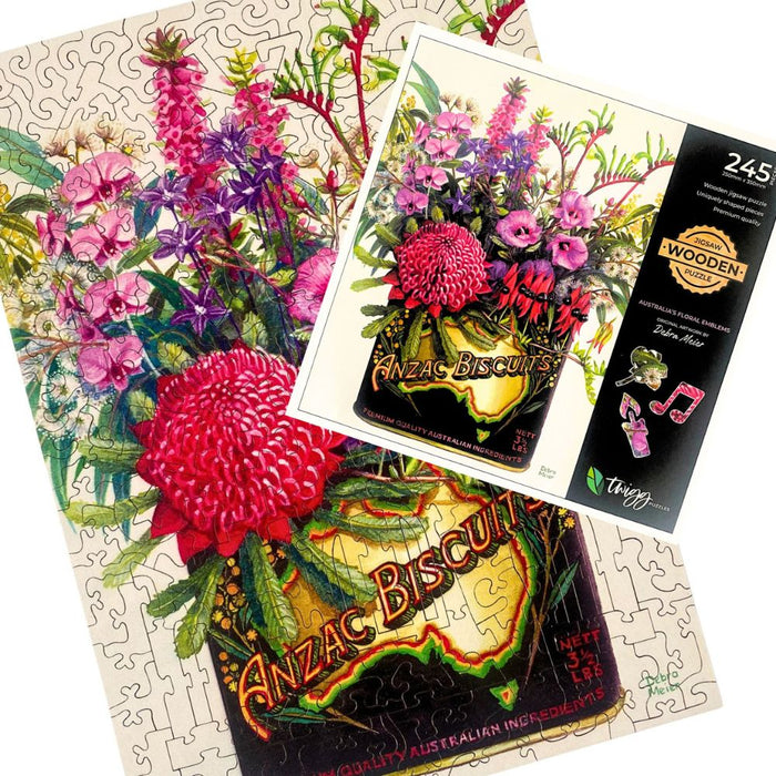 Twigg Puzzle Wooden Jigsaw Puzzle 245 Piece - Anzac Biscuits