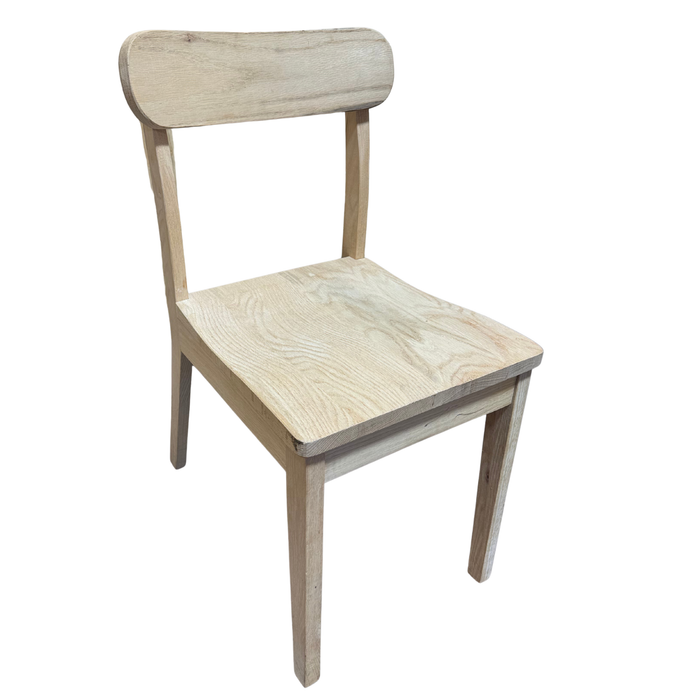 Unfinished Solid Wood Dining Chair – DIY Ready