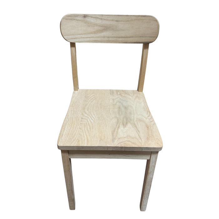 Unfinished Solid Wood Dining Chair – DIY Ready
