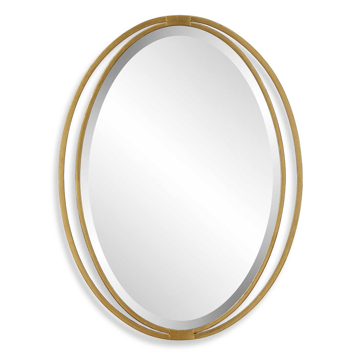 Uttermost Rhodes Gold Oval Mirror