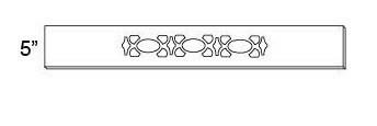 VALANCE - FREEZE - Classic Shaker Natural