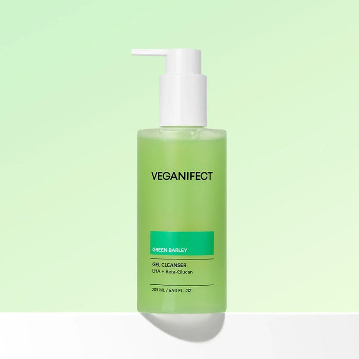 [Veganifect] Clean And Glow Green Barley Gel Cleanser 205ml - Ballagrio