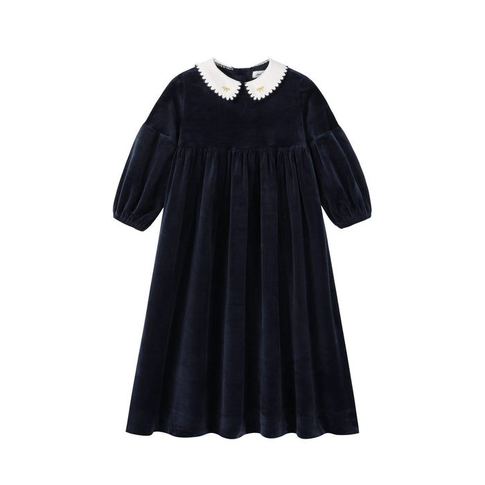 Velour Collar Robe