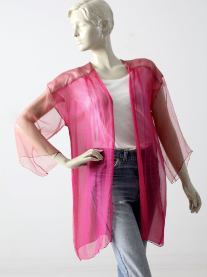 vintage 70s Joel & Lana silk beach cover up