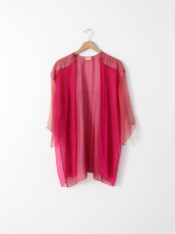 vintage 70s Joel & Lana silk beach cover up