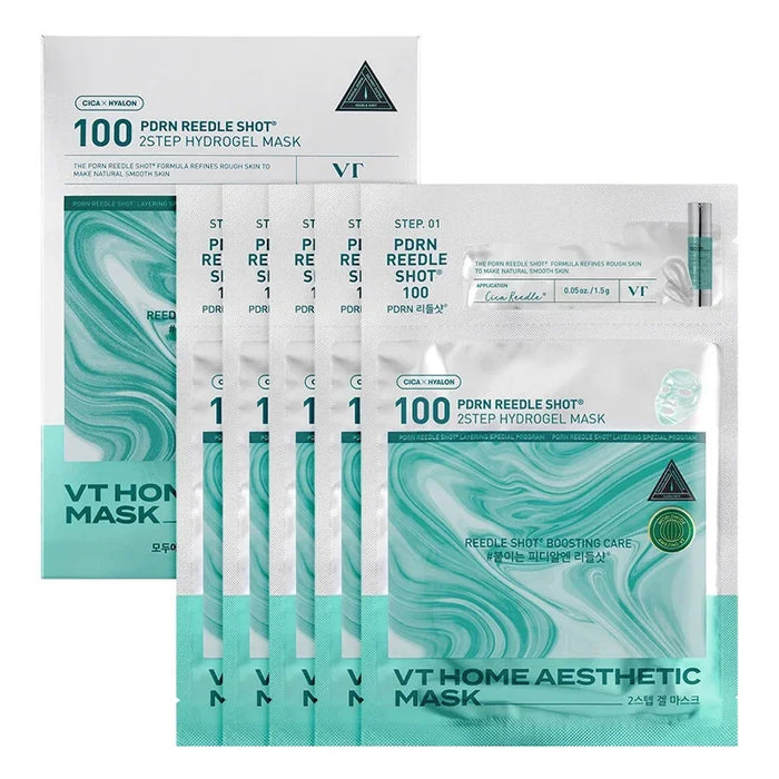 [VT Cosmetics] PDRN Reedle Shot 100 2 Step Hydrogel Mask 5EA - Ballagrio