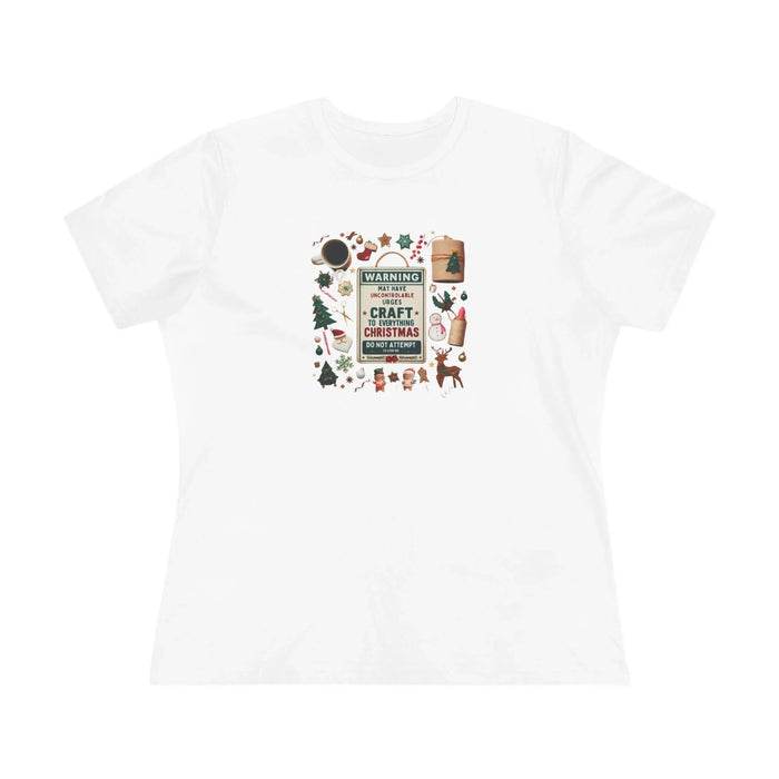 Warning: Uncontrollable Urge to Craft - Women's Softstyle Tee - Whippie's