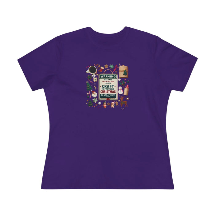 Warning: Uncontrollable Urge to Craft - Women's Softstyle Tee - Whippie's