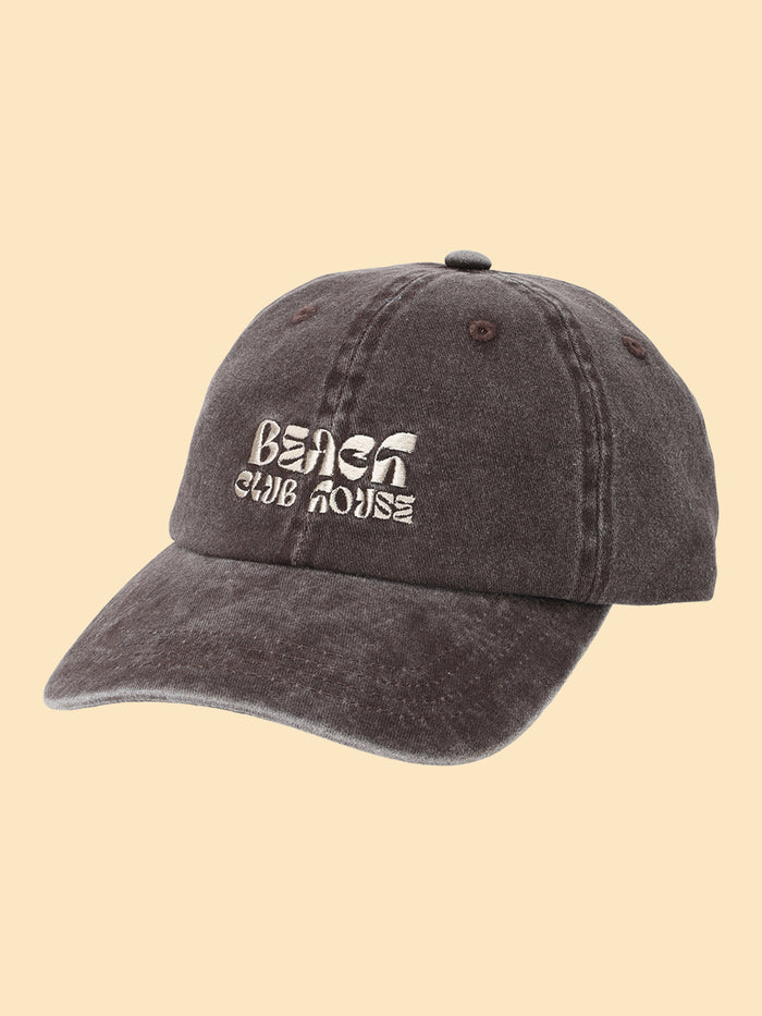 washed embroidery cap