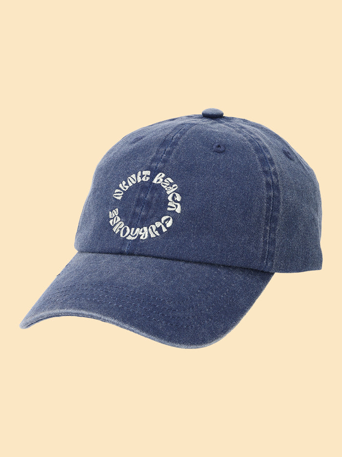 washed embroidery cap