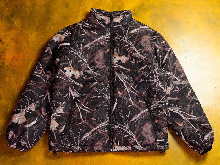 Wave Dye Puffa Jacket - Dark Camo