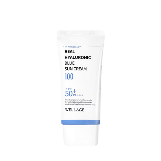 [WELLAGE] Real Hyaluronic Blue Sun Cream 100 SPF 50+ PA++++ 50ml - Ballagrio