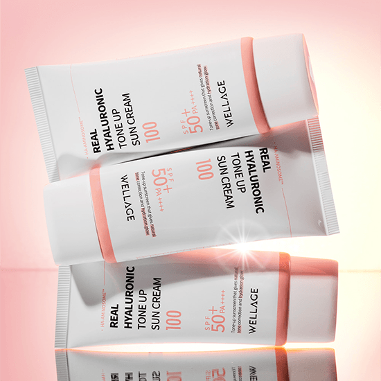 [WELLAGE] Real Hyaluronic Tone Up Sun Cream 100 SPF 50+ PA++++ 50ml - Ballagrio