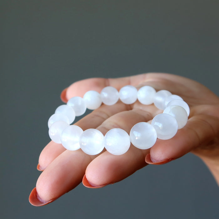 white calcite bracelet