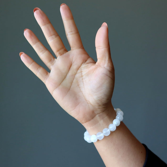 white calcite bracelet