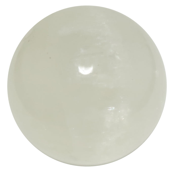 White Calcite Sphere Optical Oracle Crystal Ball