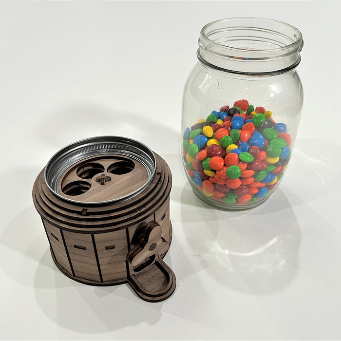 "Wide Mouth" Mason Jar Candy Machine